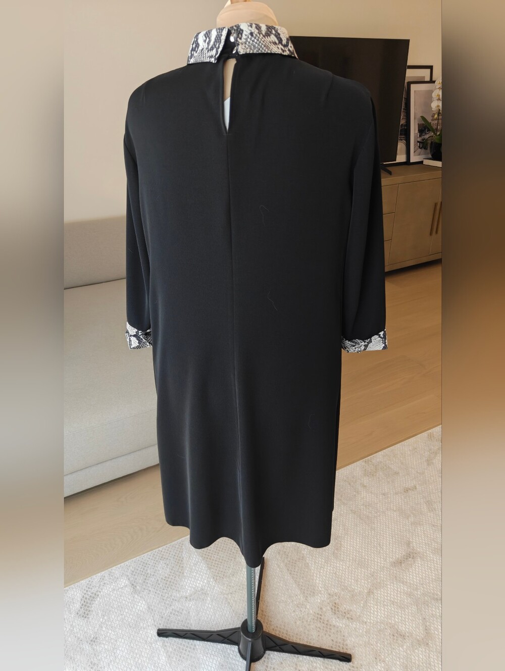 New Marc Aurel Black Shift Dress Size 42 (US 10-12) - Picture 6 of 10